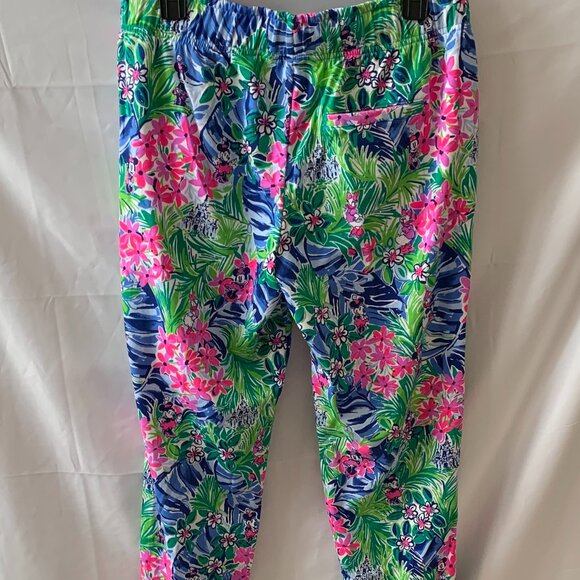 DISNEY PARKS X LILLY PULITZER Disney Dreaming Long Sweat Pant Sz MEDIUM OR LARGE - Picture 4 of 7
